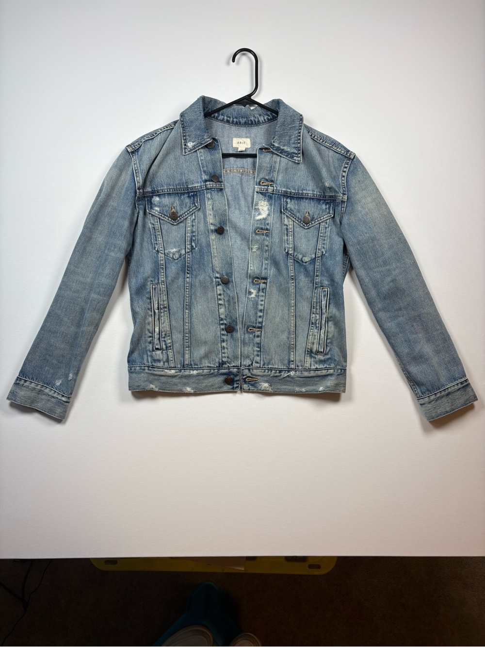 Able Women's Faded Light Blue Denim Jacket